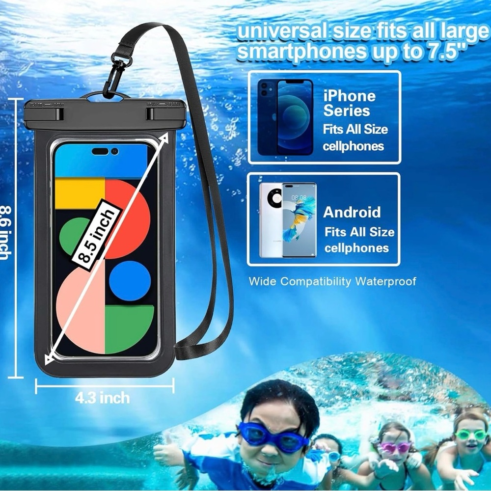 Waterproof Phone 1 Pouch Waterproof Case Dry Bag pick your color list below.